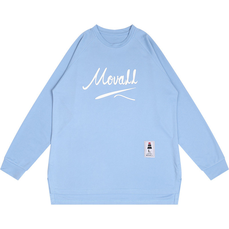 MOVALL投篮服长袖篮球训练服运动速干长袖t恤男美式球衣跑步宽松
