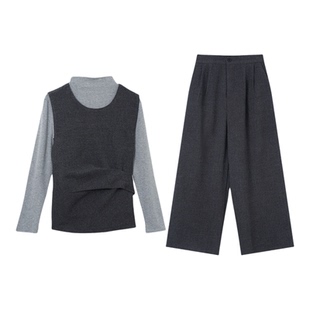 Jamor加墨时尚简约高级感通勤套装三件套2026春秋新款女装