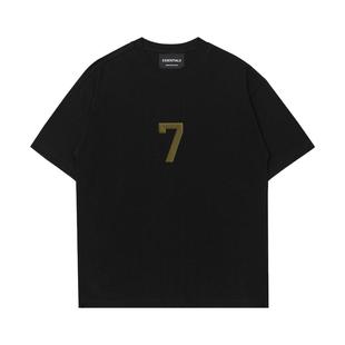 【一折专区】ESSENTIALS MOVIE官方短袖T恤男女数字7休闲纯棉上衣