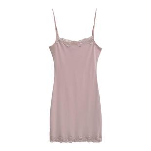 liviahome卡戴珊蕾丝花边吊带连衣裙女2025新款辣妹收腰包臀短裙