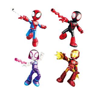 布鲁可积木人漫威英雄神奇版蜘蛛侠伙伴钢铁侠手办儿童玩具礼物