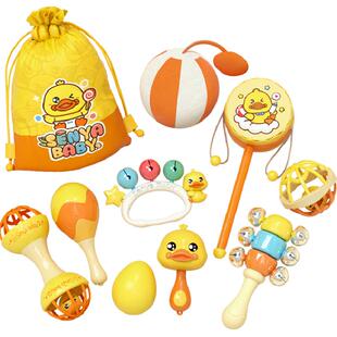 【下拉领优惠】婴幼儿摇铃沙锤拨浪鼓抓握哄娃神器玩具新年礼物