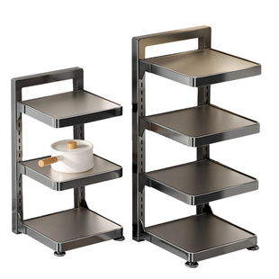 佳帮手厨房置物架多功能多层下水槽锅具收纳架台面家用分层放锅架