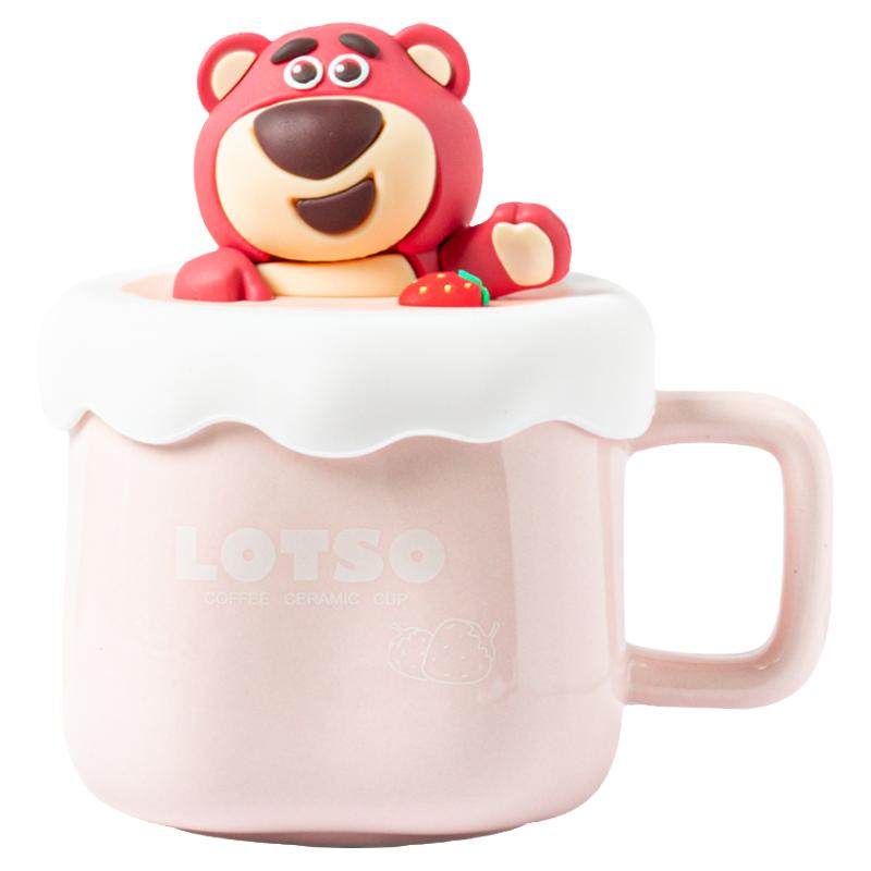 水杯喝水马克杯带盖带勺情侣陶瓷杯子女生生日礼物礼盒装伴手礼