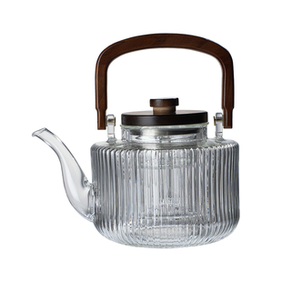 玻璃蒸煮茶壶耐高温明火烧水壶提梁煮茶器电陶炉专用茶炉套装茶具
