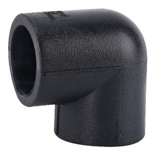 PE配件 水管管件 90°承插式弯头 正弯 1.6mpa加厚 饮用水管 黑