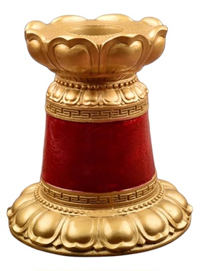 藏手摇转轮经简底座精美树脂摆件