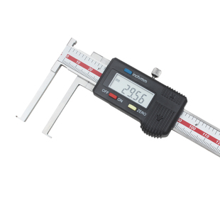 日本三量刀头内沟槽数显游标卡尺内孔内槽不锈钢带表外沟槽卡尺