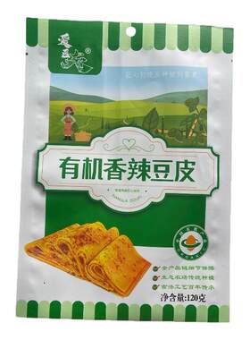 工厂直发姚记有机黄豆香辣豆皮120g*1袋麻辣鲜香开袋即食休闲豆干