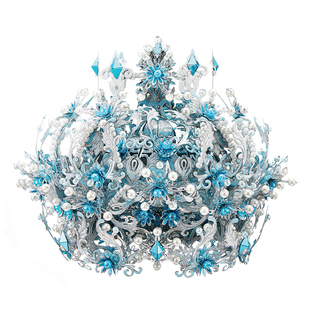 【旗舰店】拼酷冰雪皇冠 3D立体金属拼图凤冠拼装模型手工diy礼物