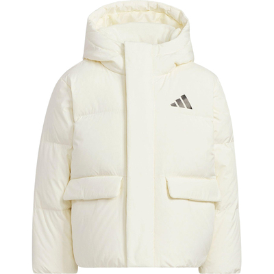 Adidas/阿迪达斯正品冬季儿童拉链连帽宽松保暖日常羽绒服KG5506