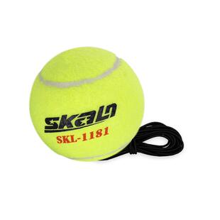 斯卡龙训练单人回弹自打带线网球初学者练习球回弹网球室外用球