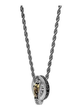 WHYBLUE双环貔貅项链男