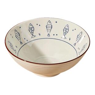 日式拉面碗家用2026新款高级感陶瓷吃面斗笠碗大碗个人专用汤面碗