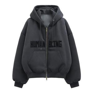 CHICERRO西西里男装冬季加厚短款连帽棉衣美式字母刺绣棉服外套潮