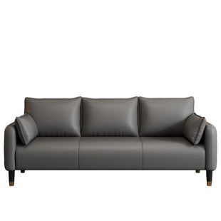 布艺白色双人沙发客厅出租房小户型休息区接待三人位服装店小沙发