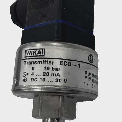 Wika ECO-1 P # 8391886 Pressure Transmitter 0-16 bar, 4-20 m