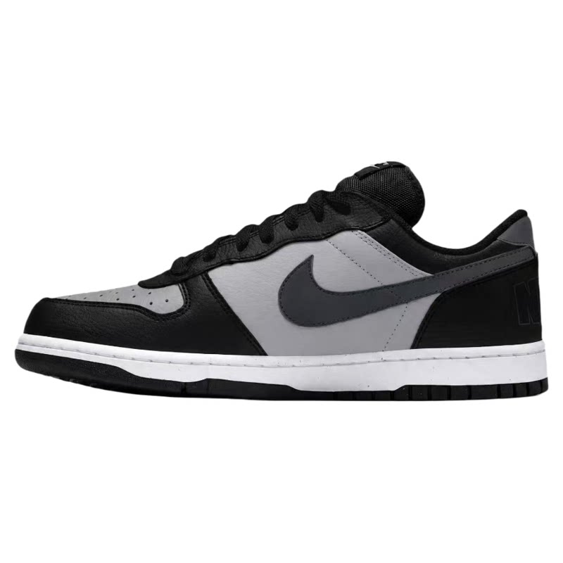 定制球鞋 Nike Big 影子灰 四季 减震耐磨轻便低帮板鞋男款黑灰色