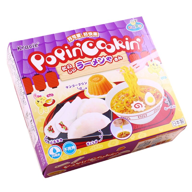 日本食玩进口零食kracie嘉娜宝 知育菓子DIY拉面造型手工食品糖果