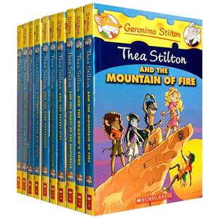 女版老鼠记者英文原版 Thea Stilton The Sisterhood Set 俏鼠菲姐妹淘套装1-10册 Geronimo Stilton 英文版漫画儿童版小说进口书