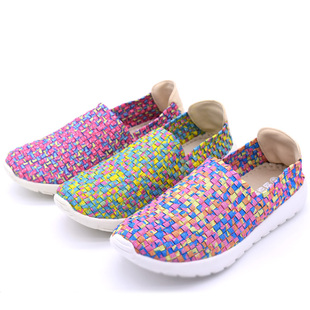 老北京布鞋女时尚款罗马编织鞋女上班春秋季单鞋软底一脚蹬懒人鞋