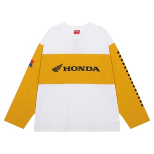niko and ...Honda系列2025冬季新款休闲拼色棉质长袖上衣602431
