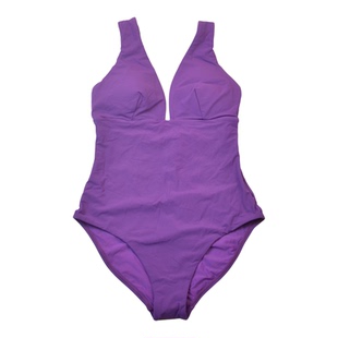 澳洲高端品牌JE**性感纯色简约修身连体泳衣时尚修身显瘦泳装女款