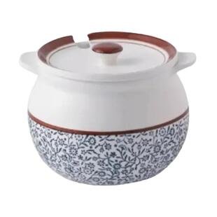 兴利达大容量陶瓷猪油罐带盖带勺防烫双耳油壶老式复古油坛耐高温