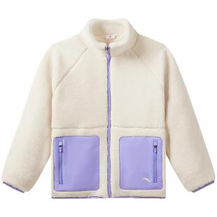 【清仓价】安踏儿童女童加绒加厚外套秋冬保暖防寒羊羔绒女孩上衣