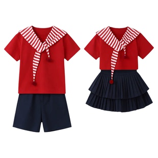 六一儿童啦啦队演出服女童学院风合唱班服舞蹈幼儿园毕业表演服装