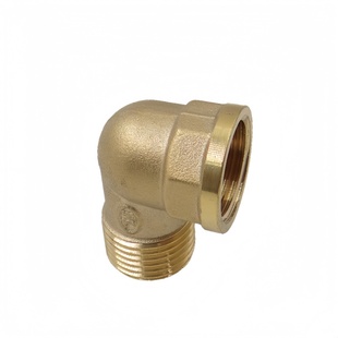 铜弯头弯管4分6分2分90度内外丝/牙管件水管接头DN15加长1寸2寸