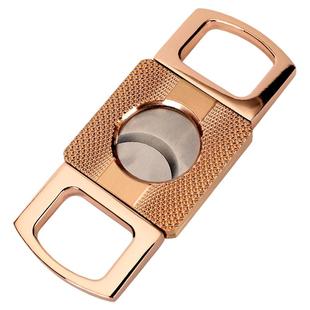 雪茄剪平口双刃高端金属浮雕工艺加厚加硬钢刀礼品雪茄配件礼盒