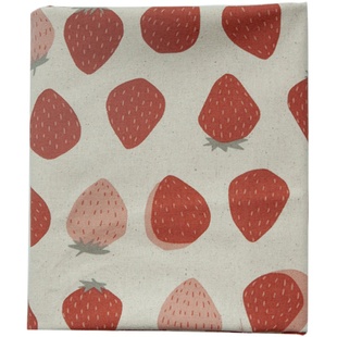 45/闹闹家台湾加厚全棉手工diy布料复古日式棉籽草莓花卉