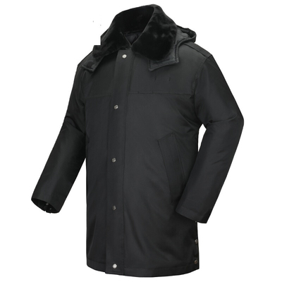 2025新款加厚保安大衣男冬季防寒执勤棉服保安工作服冬装劳保棉衣