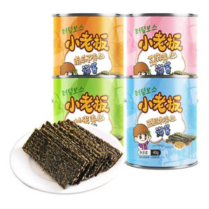 小老板巴旦木40g/罐零食夹心海苔