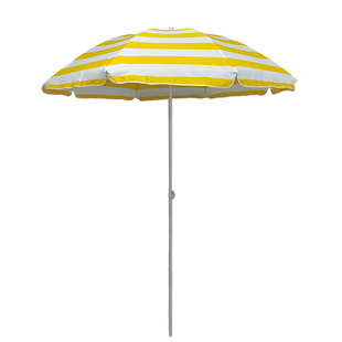 靠墙室外遮阳伞伸缩沙滩伞花园蓝白条流苏伞别墅奶茶店升降中柱伞