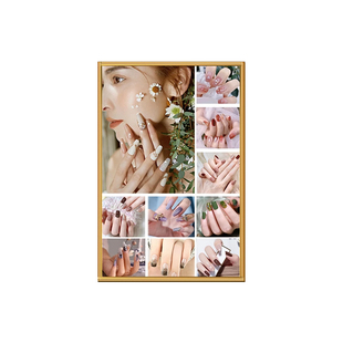 美甲美睫店墙面装饰画美容院广告海报展示宣传图片墙贴背景墙挂画
