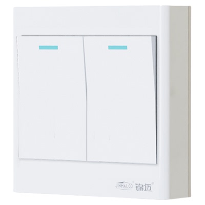 锦迈二两开双控2开单控开关明线