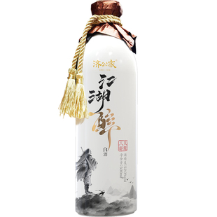 济公家 江湖醉白酒52度清香型白酒单瓶500ml/2瓶/6瓶礼盒装