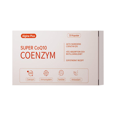 瑞典Algine专利还原型辅酶Q10软胶囊泛醇护心脏强健心肌原装正品