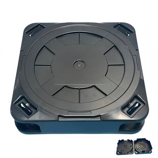 8寸12寸方型黑色防静电晶圆盒全新现货样品运输硅片盒 wafer box