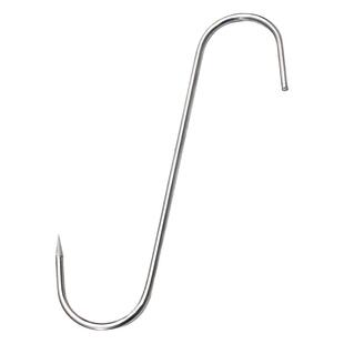 晒腊肉的挂钩家用不锈钢S形钩子尖头香肠s勾挂肉实心加粗猪肉钩大