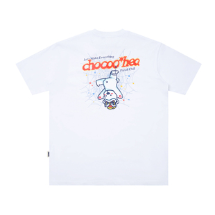 HEA x i.t:CHOCOOLATE联名国潮醒狮小熊印花短袖t恤男女纯棉情侣