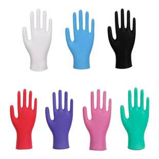 一次性PVC复合丁腈手套无粉儿童XS款食品餐饮美容美发居家清洁防S