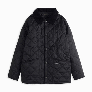 现货 英国barbour绗缝菱格棉服儿童大童夹棉内胆棉衣外套夹克女