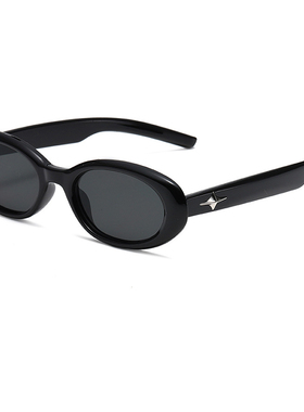 防晒猫眼椭圆复古女士玳瑁色墨镜