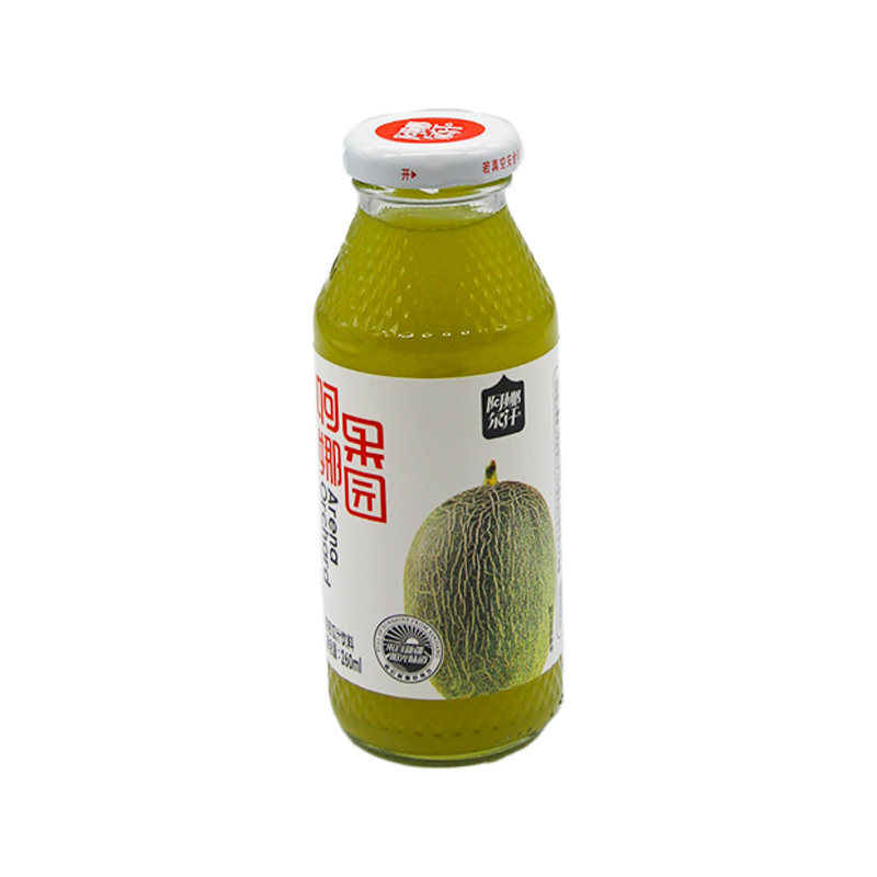 新疆玻璃瓶石榴黑加仑哈密瓜果汁