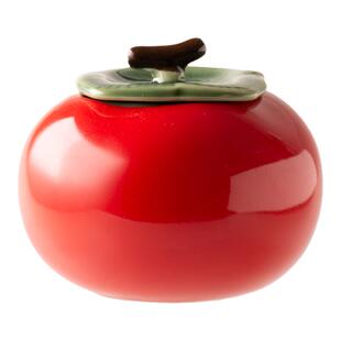 包邮2件小号1个储物罐糖果罐零食罐带盖罐收纳罐创意盐罐柿子盅