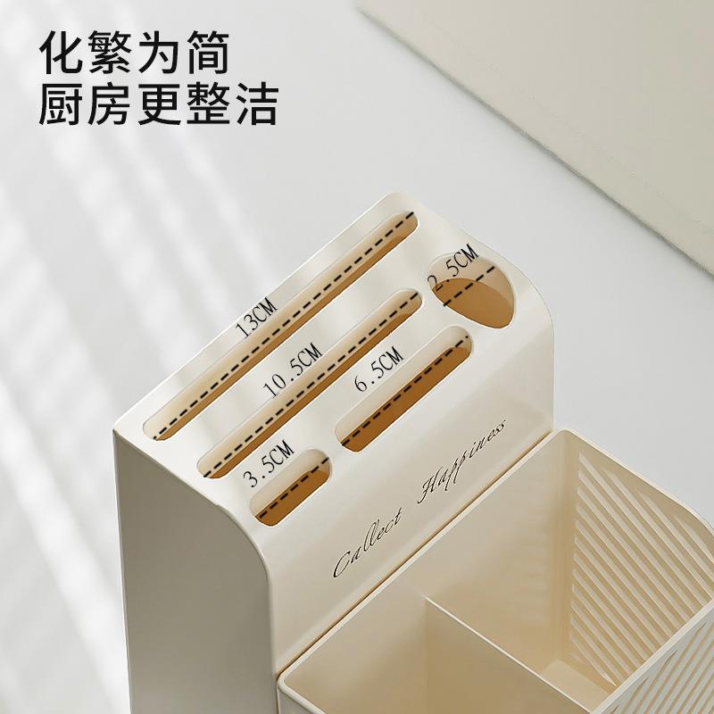 高档新款筷子收纳盒壁挂式家用筷子筒厨房快子勺子置物架筷篓筷笼