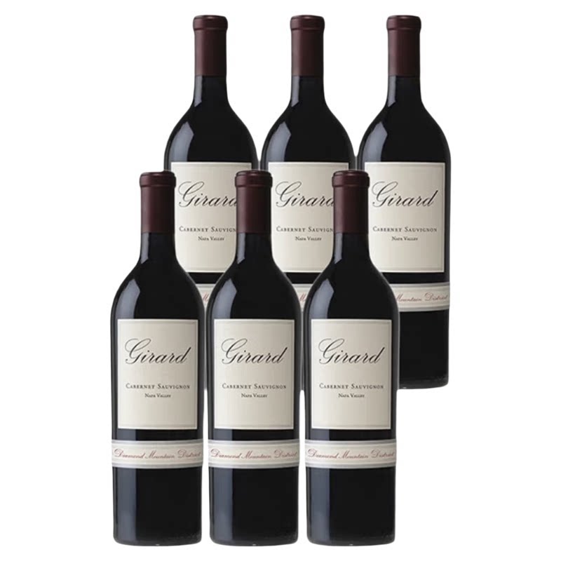 GIRARD吉拉德赤霞珠红酒750ml*6支 美国纳帕谷 原瓶进口 高端宴会